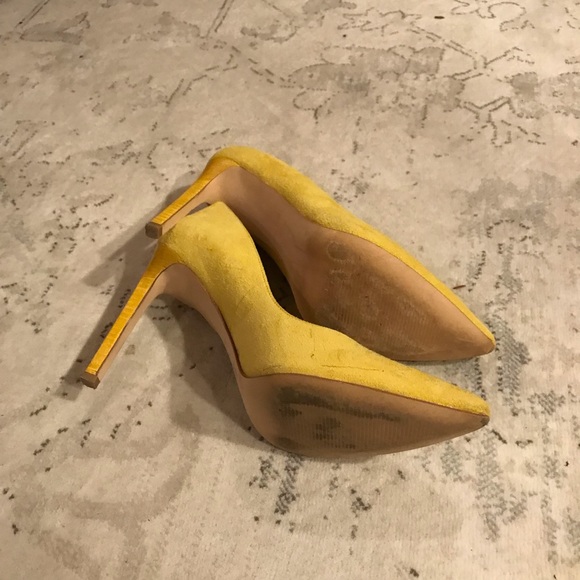 Nine West Yellow Suede Tatiana Heel - Picture 9 of 9
